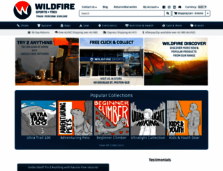 wildfiresports.com.au screenshot