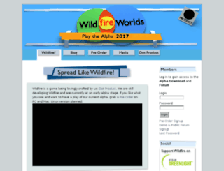 wildfireworlds.com screenshot