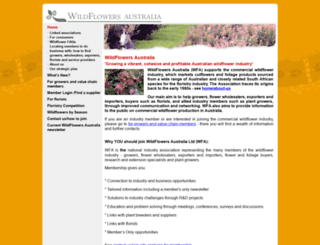wildflowersaustralia.com.au screenshot