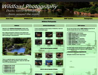 wildfowl-photography.co.uk screenshot