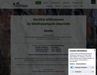 wildfreizeitpark-oberreith.de screenshot