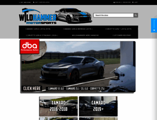 wildhammermotorsports.com screenshot