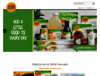 wildharvestorganics.com screenshot