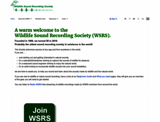 wildlife-sound.org screenshot