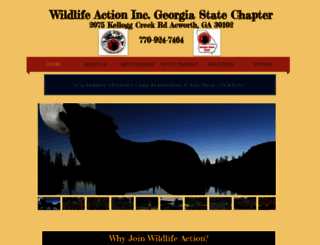 wildlifeactiongeorgia.com screenshot