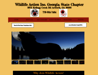 wildlifeactiongeorgia.org screenshot