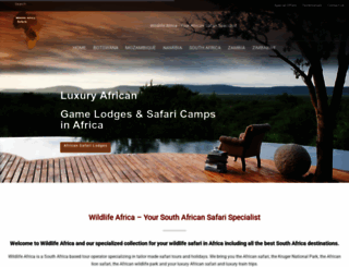 wildlifeafrica.co.za screenshot