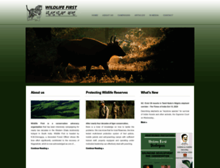 wildlifefirst.info screenshot