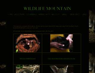 wildlifemountain.com screenshot