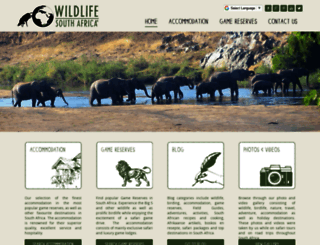 wildlifesouthafrica.com screenshot