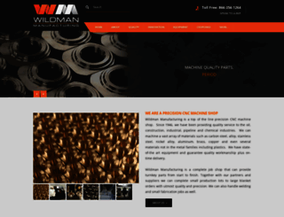 wildmanmfg.com screenshot