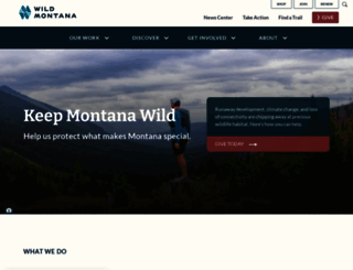 wildmontana.org screenshot