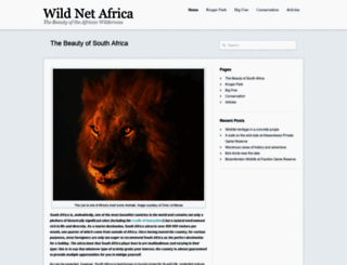 wildnetafrica.co.za screenshot