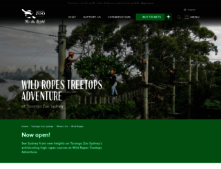 wildropes.taronga.org.au screenshot