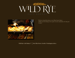wildryecafe.com screenshot