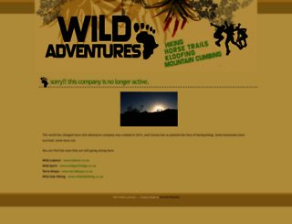wildsouthafrica.co.za screenshot