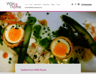 wildthymerestaurant.co.uk screenshot
