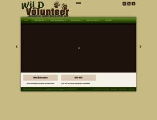 wildvolunteer.com screenshot