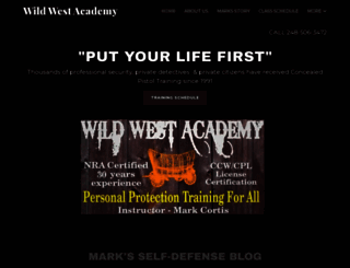 wildwestacademy.com screenshot