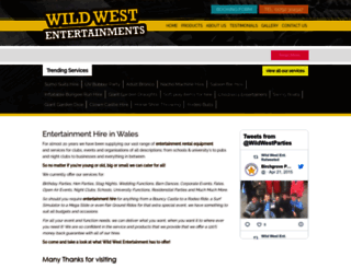 wildwestentertainments.co.uk screenshot