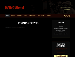 wildwestsanantonio.com screenshot