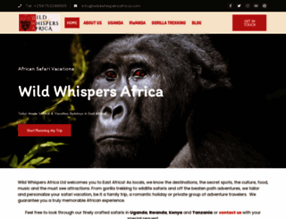 wildwhispersafrica.com screenshot