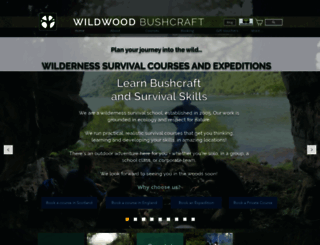 wildwoodbushcraft.com screenshot