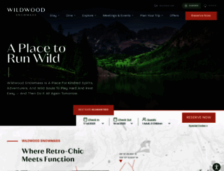 wildwoodsnowmass.com screenshot