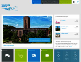 wilhelmshaven.de screenshot