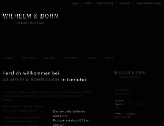 wilhelmundbohn.de screenshot