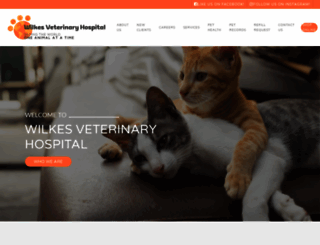 wilkesvet.com screenshot