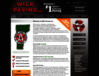 wilkpaving.com screenshot