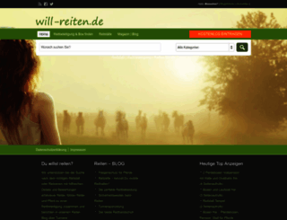 will-reiten.de screenshot