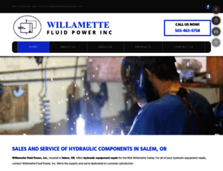 willamettefluidpower.com screenshot