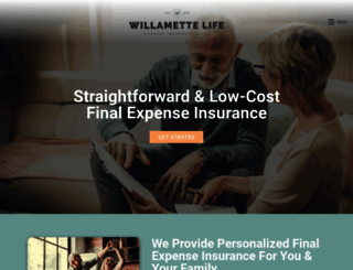 willamettelifeinsurance.com screenshot
