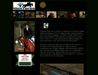 willamettesporthorses.com screenshot