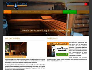wille-sauna.de screenshot
