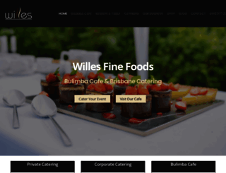 willesfinefoods.com screenshot