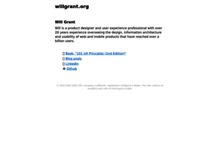 willgrant.org screenshot