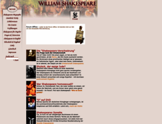 william-shakespeare.de screenshot