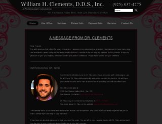 williamclementsdds.com screenshot