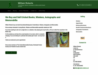 williamroberts-cricket.com screenshot
