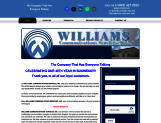 williamscommunicationsservices.com screenshot