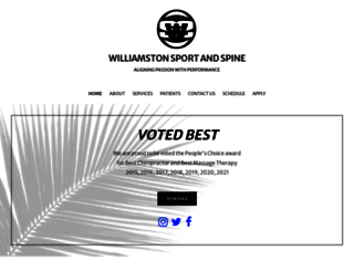 williamstonsportandspine.com screenshot