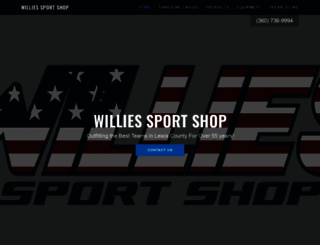 williessportsshop.com screenshot