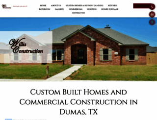 willisconstructiondumas.com screenshot