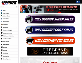 willoughbylivestocksales.com screenshot