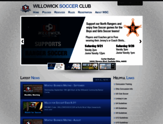 willowicksoccerclub.org screenshot