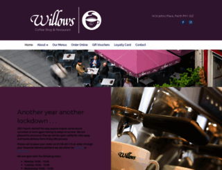 willowscoffeeshop.co.uk screenshot