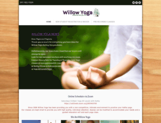 willowyoga.com screenshot